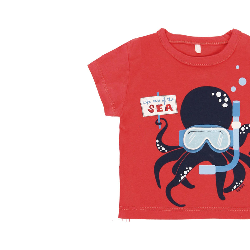 Knit T-Shirt "Octopus" for baby boy - Il Bambino Store