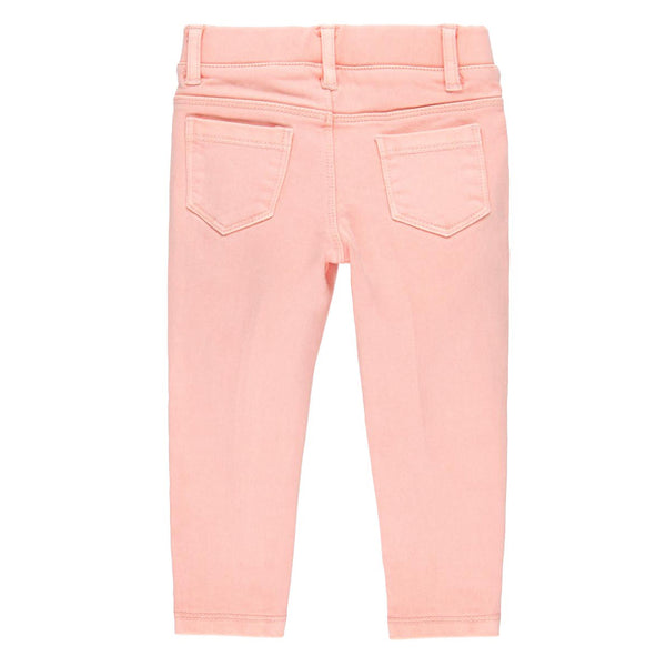 Salmon Twill Trousers Knit for girl - Il Bambino Store