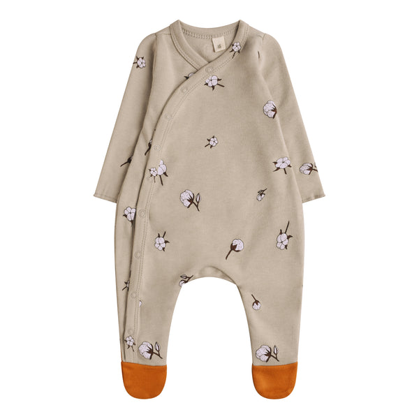 Cotton Field Suit with Contrast Feet - Il Bambino Store
