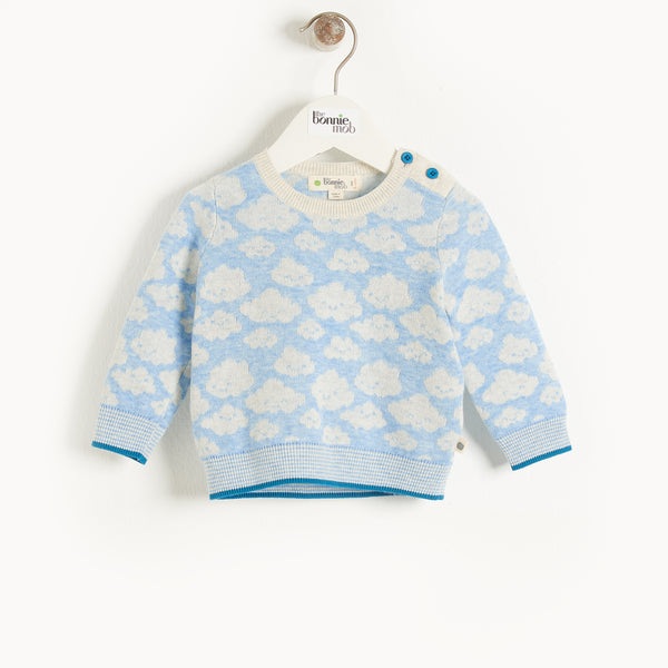 Hope Jaquard Sweater (Blue) - il Bambino Store