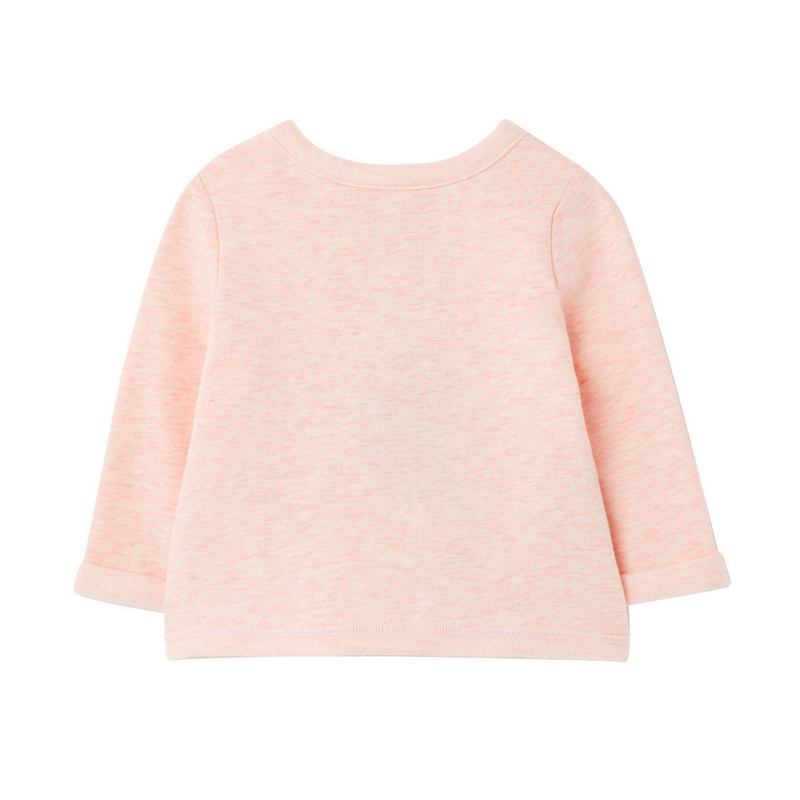 Pink Sweater with Dog Applique - il Bambino Store