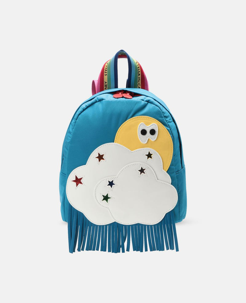 Weather Patches Backpack in Blue - Il Bambino Store