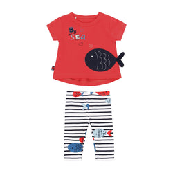 Pack Knit "Fish" for baby girl - Il Bambino Store