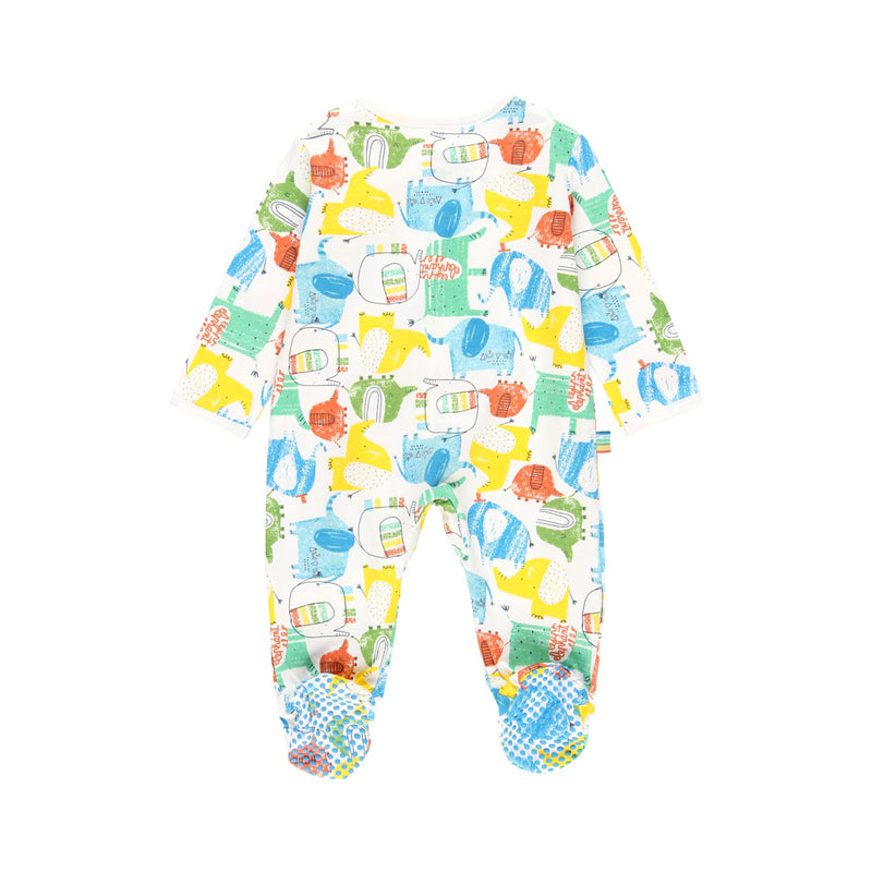 Knit Playsuit "Elephant" for baby - Il Bambino Store
