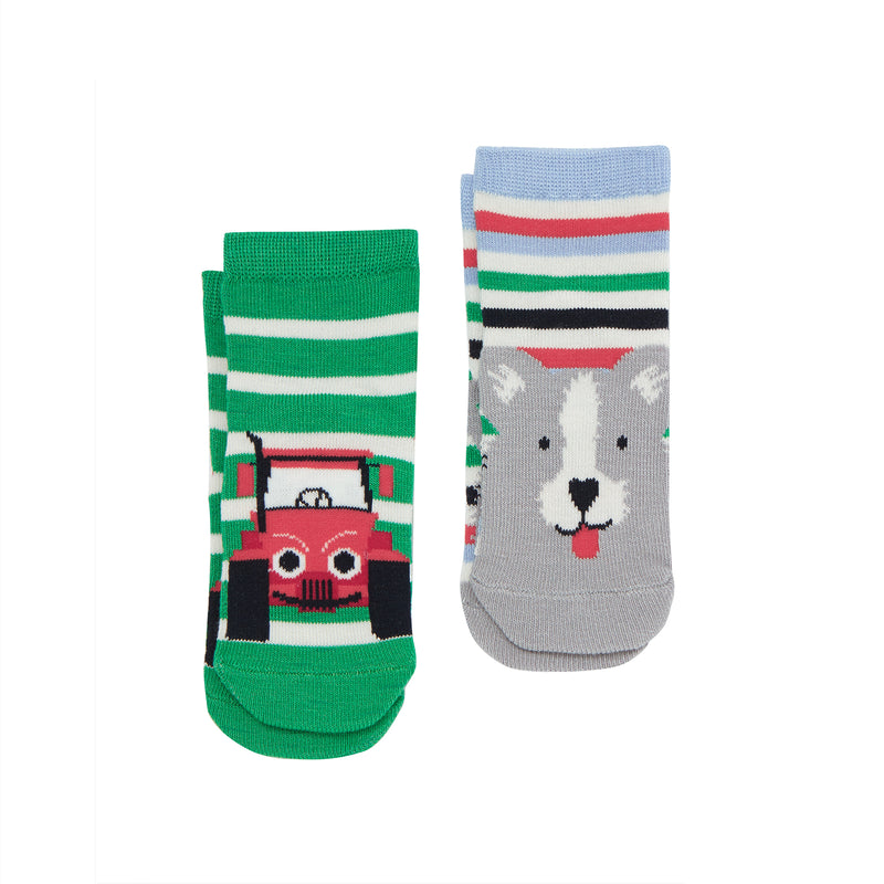 Neat Feet Socks (Dog/Tractor) - il Bambino Store