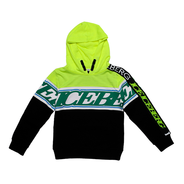 Boy Iceberg Hooded Sweatshirt With Sleeve Detail Felpe - Il Bambino Store