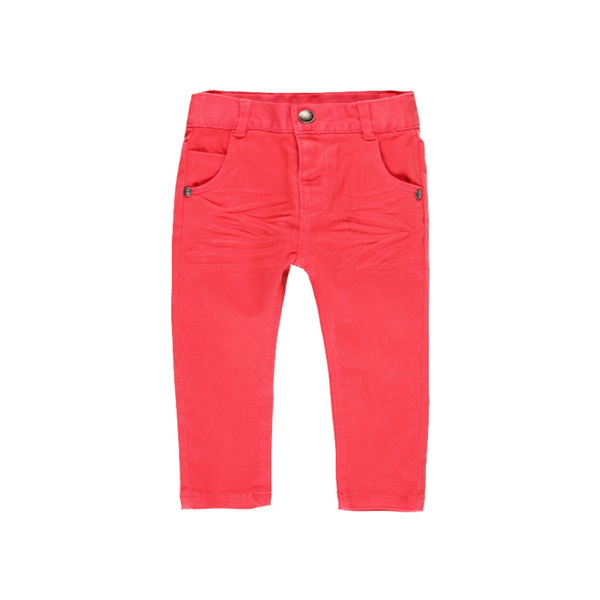 Red Twill Trousers for Boy