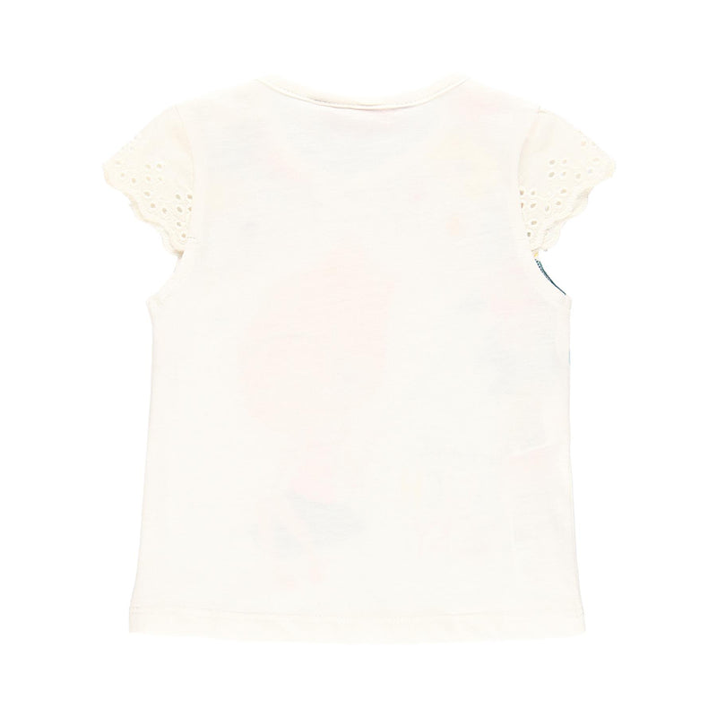 Knit T-shirt Flame for Girl - il Bambino Store