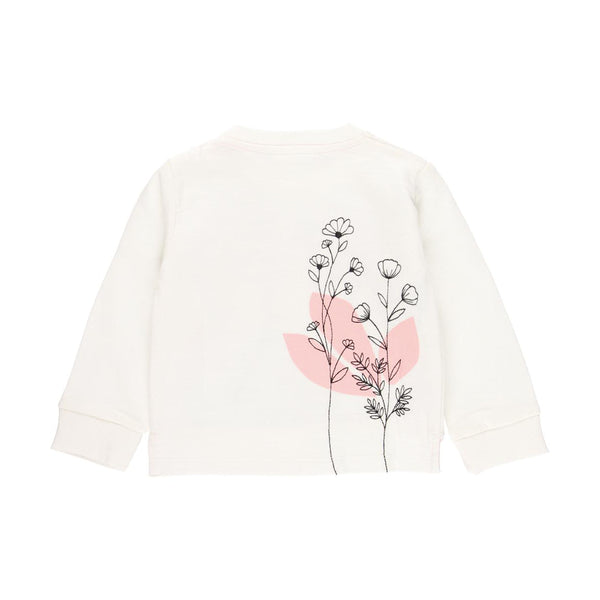 Fleece Sweatshirt "Floral" for girl - Il Bambino Store