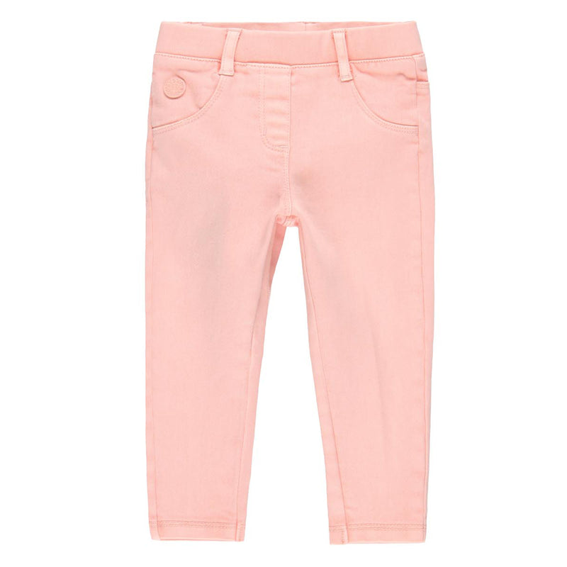 Salmon Twill Trousers Knit for girl - Il Bambino Store