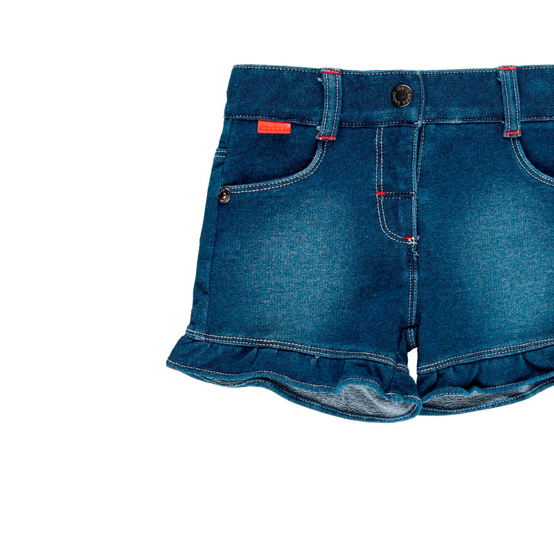 Fleece Denim Shorts for Girl - il Bambino Store