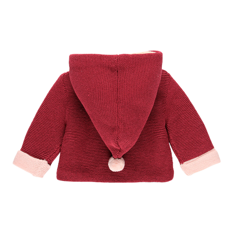 Maroon Jacket Lined with Fur for Baby