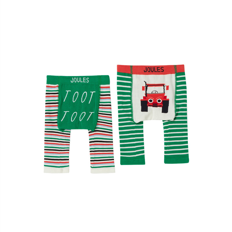 Lively Knitted Leggings (Multicolor/Tractor) - il Bambino Store