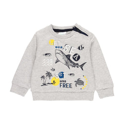 Fleece Sweatshirt "Sharks" for boy - Il Bambino Store