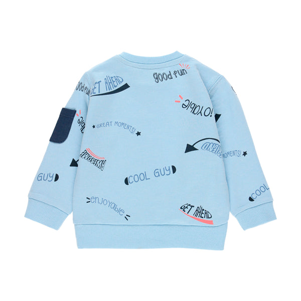 Fleece Sweatshirt "Letters" for boy - Il Bambino Store