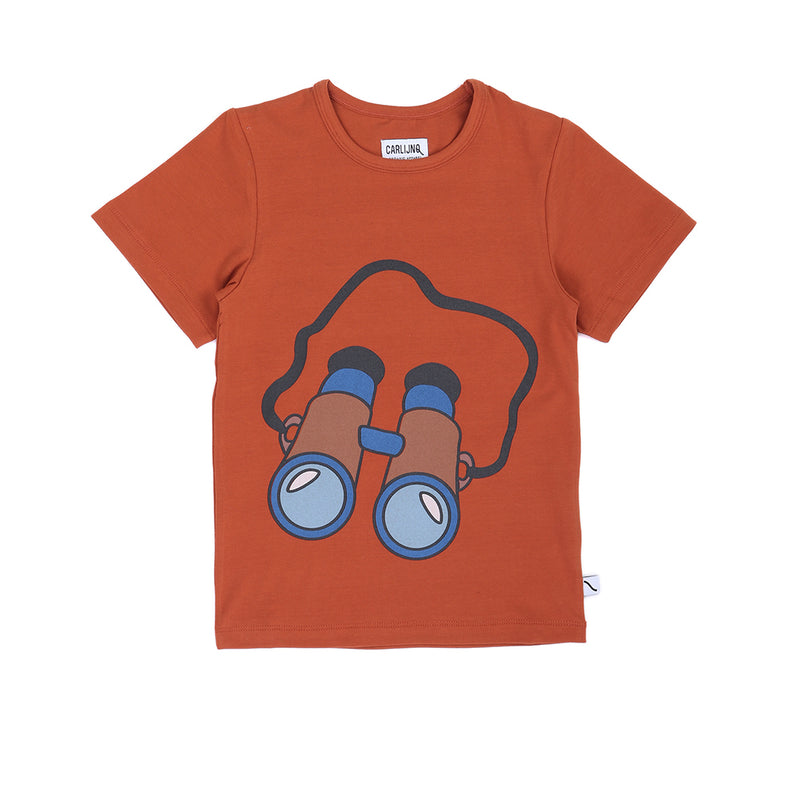 Binocular T-shirt Print (Cinnamon) - il Bambino Store