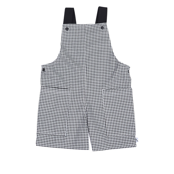 Mini Checkers Black and White Salopette - il Bambino Store