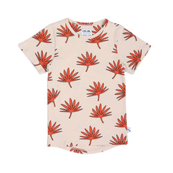 Palm Leaf T-Shirt (Crème Brulee) - il Bambino Store