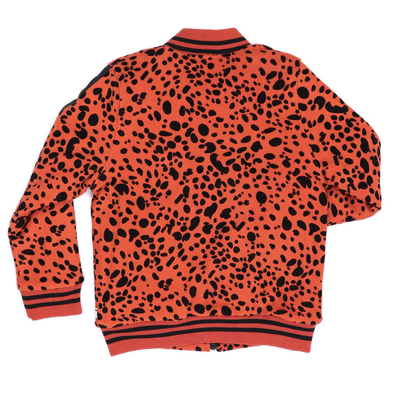 Spotted Animal Pumpkin Red Bomber Jacket - il Bambino Store