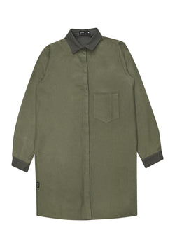 Shirtdress Khaki with Pockets - Il Bambino Store