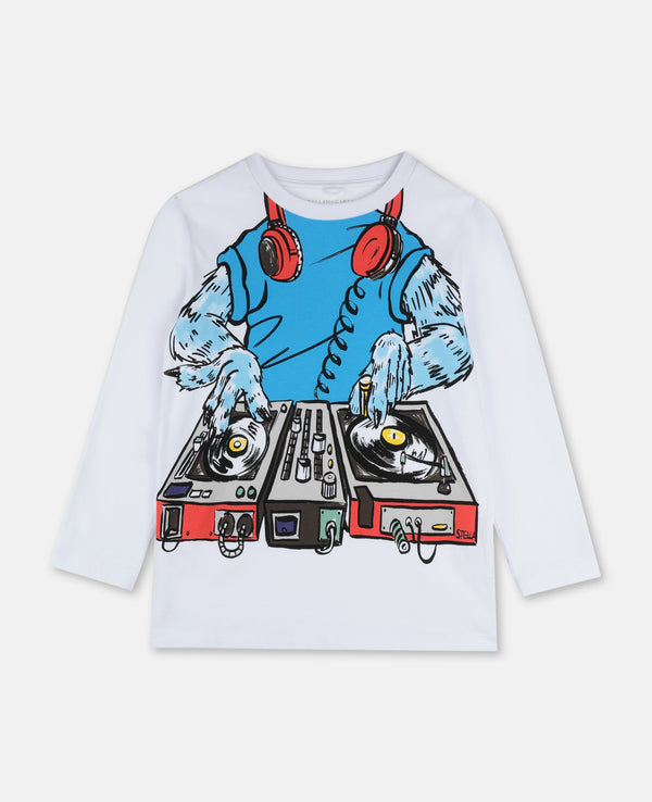 Long Sleeve Tee with Monster DJ - Il Bambino Store