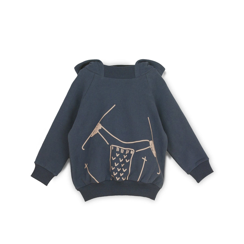 Slope Sweatshirt in Nocturnal Blue - Il Bambino Store