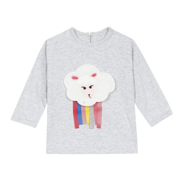 Grey T-shirt with Sheep Visual