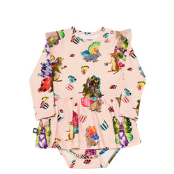 Store | HEBE | Butterfly Rabbit Bodysuit Dress