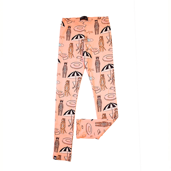 Leggings With Pink Pool Print - Il Bambino Store