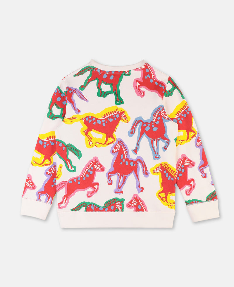Girl Horses Sweatshirt - Il Bambino Store